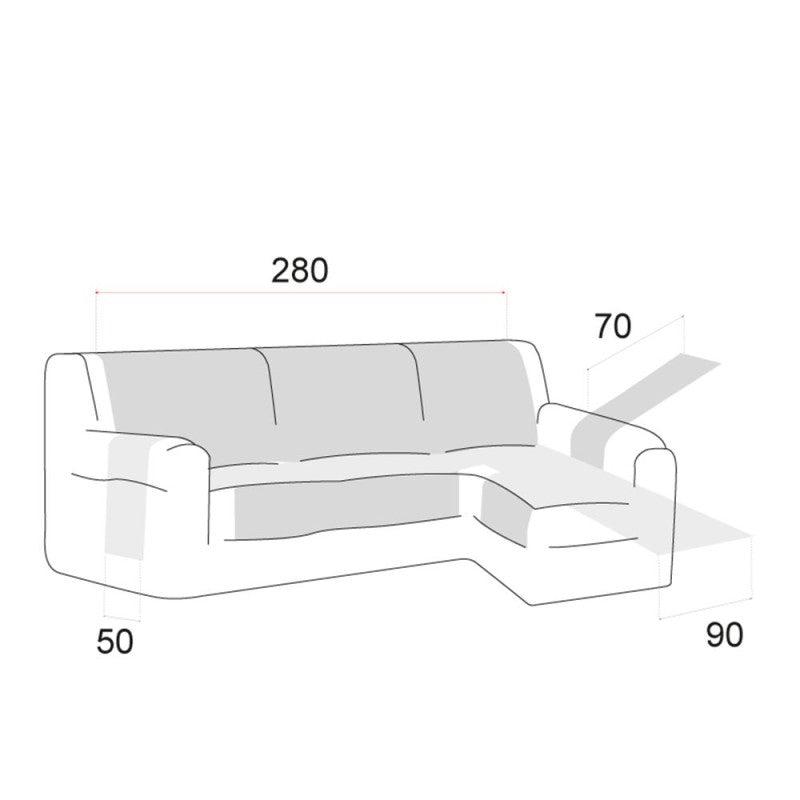 Cubre Acolchado Reversible Chaise Longue Polster
