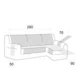 Cubre Acolchado Reversible Chaise Longue Polster