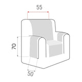 Cubre Sillón Acolchado Reversible Maui