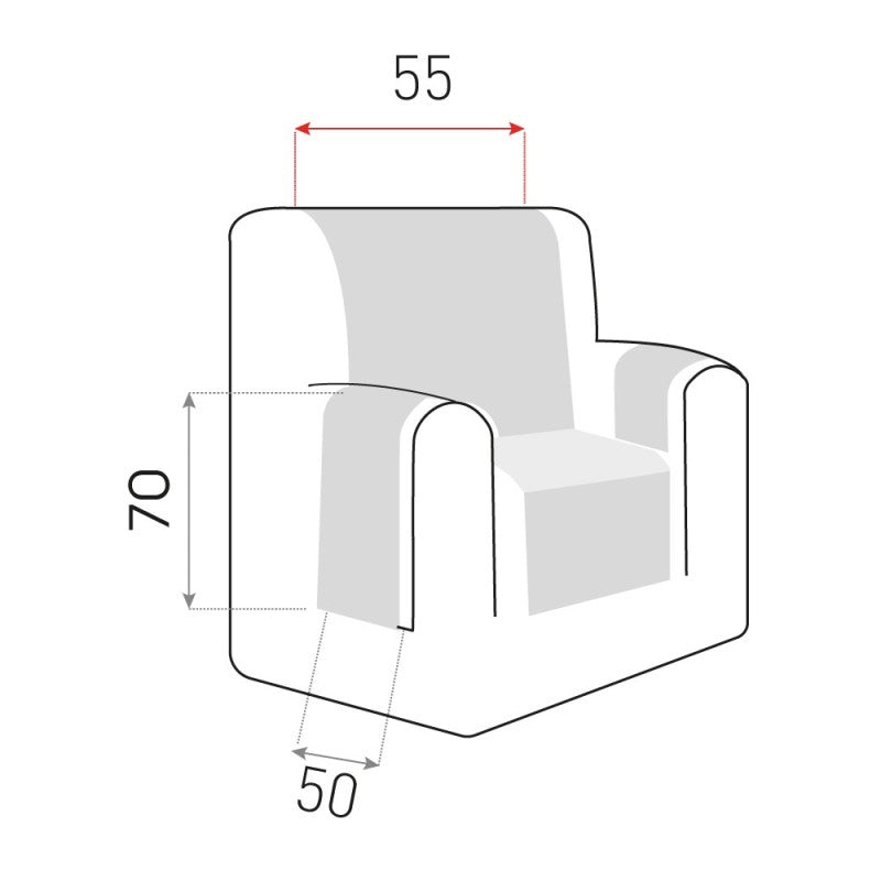 Cubre Sillón Acolchado Reversible Maui